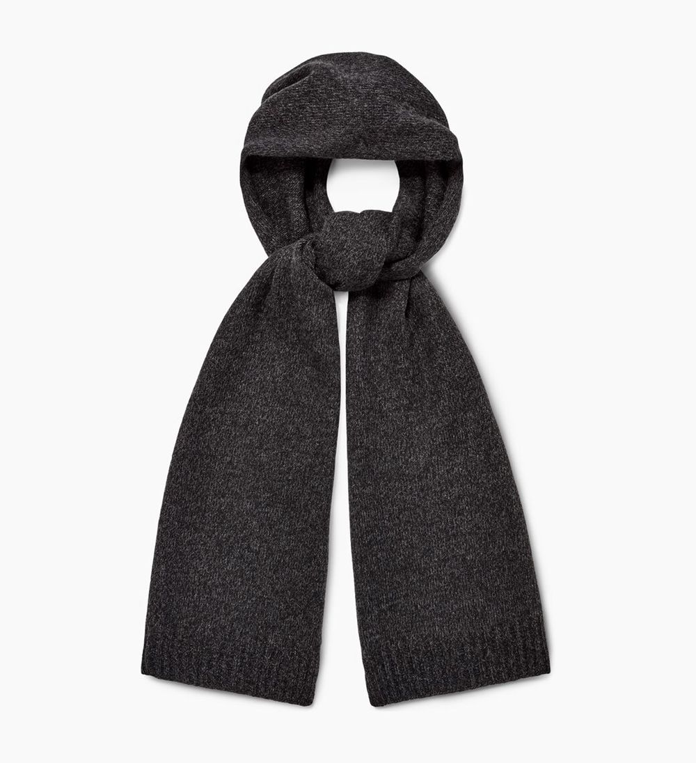 Ugg Scarfs Mens - Ugg Eastwood Rib Knit Black - 471TQDNKE